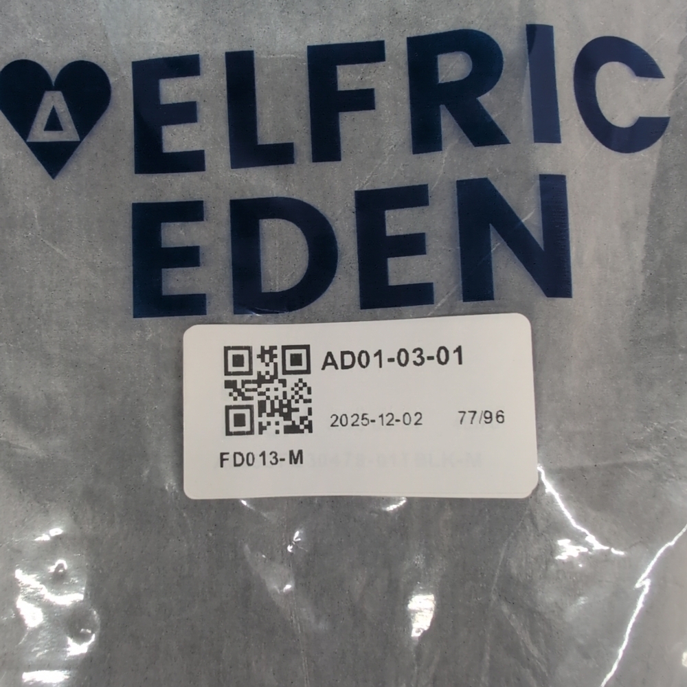 Aelfric Eden Oversized Short Sleeve Crewneck Men's T Shirt Medium Black - Picture 8 of 9
